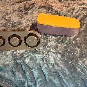 Silicone 3-Cup Portion Tray + Matching Storage Container